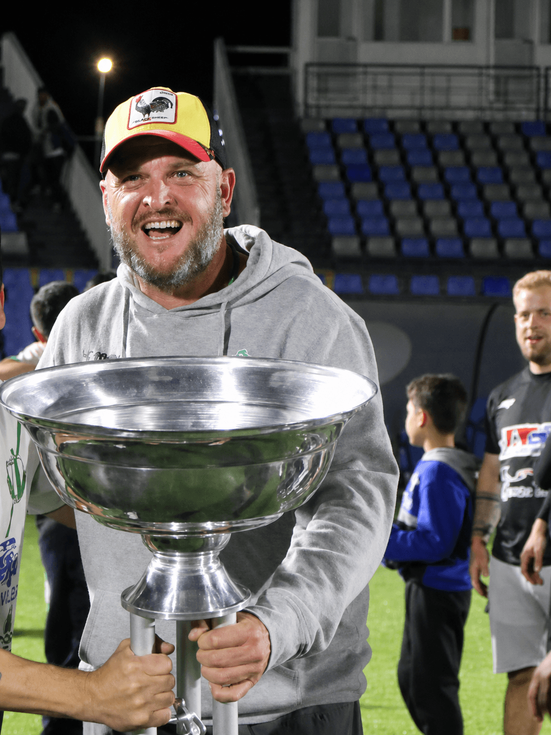 Trofeo de campeonato en primer plano
